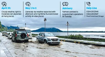 heavy rains wreak havoc in kashmir