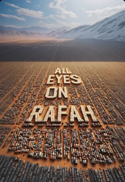  all eyes on rafah   why ai generated image is trending on social media