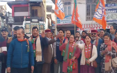 assembly election results   bjp celebrates victory in bhadarwah