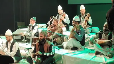 shashrang  kashmir sufi   folk music festival 2024 held at tagore hall srinagar