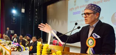 chief minister omar abdullah calls for focus on agriculture varsities to tackle climate change and boost j k’s economy