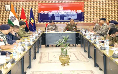 dgp co chairs high level security review meeting in srinagar