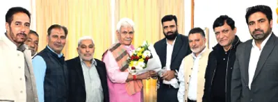 anjuman sharie shian delegation calls on lg sinha