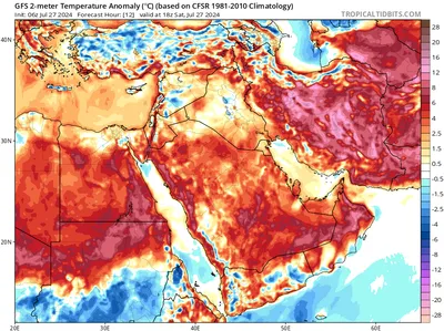 cold desert turns hot