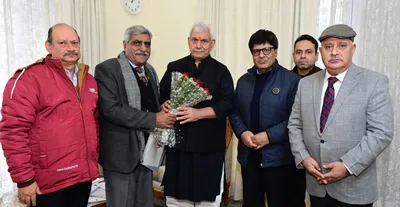 hesk delegation calls on lt governor manoj sinha