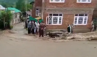 cloudburst hits keller village in south kashmir s pulwama  rescue ops on