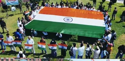 ramban police organises tiranga rallies