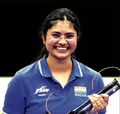 rubina francis wins bronze in air pistol sh1 event  4th medal for india in shooting