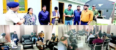 amarnath yatra nodal officer visits baltal  reviews preparations