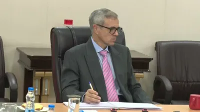 omar abdullah chairs a meeting of housing and urban development department