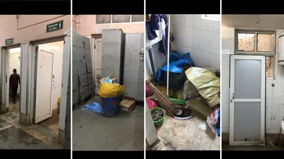 broken  clogged toilets  washrooms in top kashmir hospitals tell unhygienic story