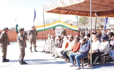 army officers interact with people in rajouri