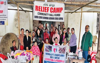 gkf playing key role in relief camps amid manipur health crisis