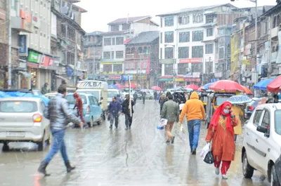 in pictures  life amid snow flurry in srinagar