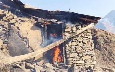 structure gutted in fire at rajpura