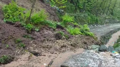 several villages blocked after lanslide in uri