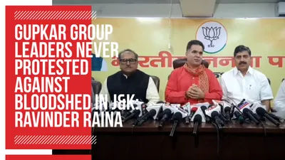 video   gupkar group leaders never protested against bloodshed in j amp k  ravinder raina