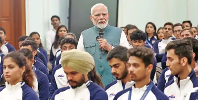 pm modi asks for athletes  input in india s preparation to host 2036 olympics