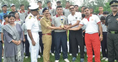 sainik school kunjpura clinches overall championship