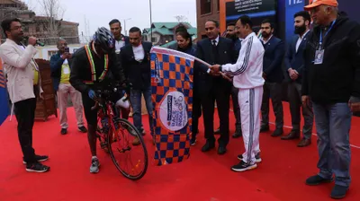 in pictures  asia s longest cycle race kicks off from kashmir