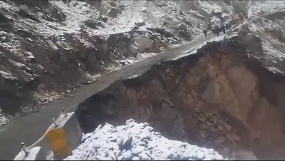 srinagar jammu highway blocked after landslide in ramban