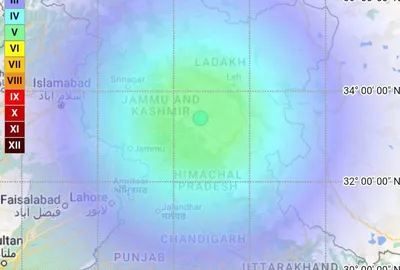 four earthquakes jolt jammu and kashmir  ladakh in one hour
