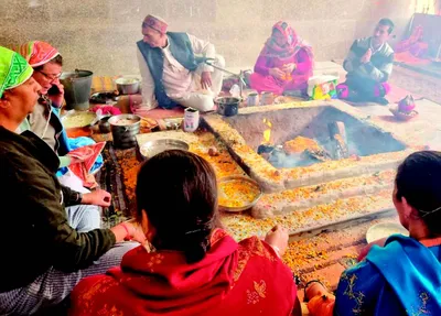 havan performed at durga nag temple