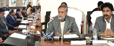 mp mian altaf chairs inaugural disha meeting in anantnag