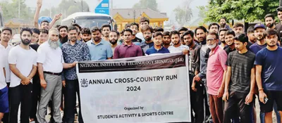nit srinagar organises annual cross country run