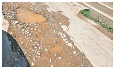 dilapidated road pesters zakura residents