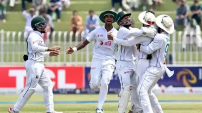 bangladesh script history with maiden test win over pakistan