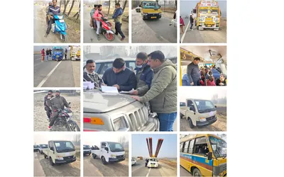 traffic rules enforcement drive launched in anantnag