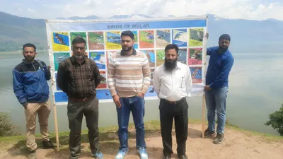 world migratory bird watching day observed at wular lake