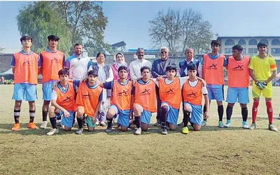 tyndale biscoe football tournament   life school  dps budgam win matches