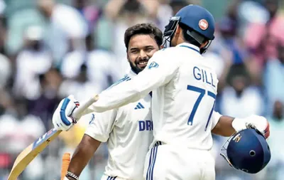 pant  gill put india in command with emotional hundreds against bangladesh