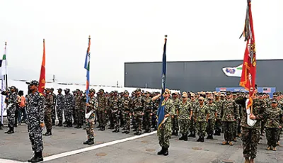 india  us take part in tri service exercise