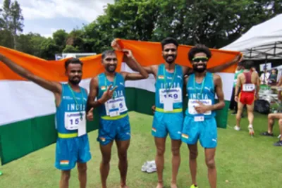 india win 7 gold at asian cross country in hong kong