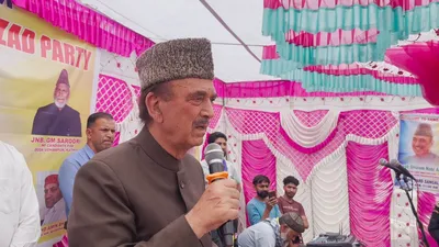 dpap will bring law to protect jobs  land for j k locals if voted to power  ghulam nabi azad