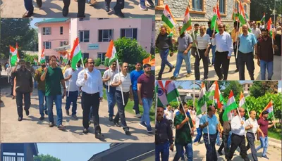 sericulture deptt organises tiranga rally