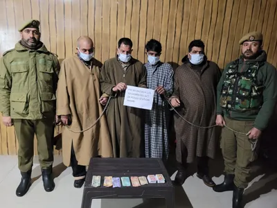 4 gamblers arrested in baramulla   stake money seized