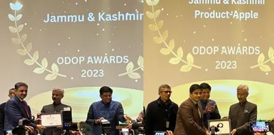 jammu and kashmir clinches gold at national odop awards 2023