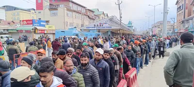 in pictures  palpable enthusiasm as crowds throng srinagar’s bakhshi stadium to attend pm modi’s mega rally