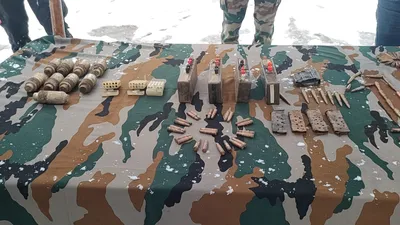 security forces recover cache of arms  ammunition in kupwara