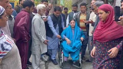 mla zadibal fulfills election promise  donates electric wheelchair to differently abled  sister 