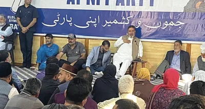 altaf bukhari extends gratitude to chanapora apni party cadre  voters