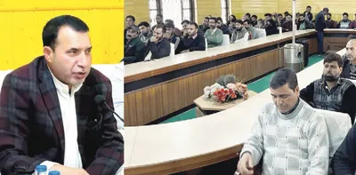 mla farooq shah holds meeting with revenue  rdd officials