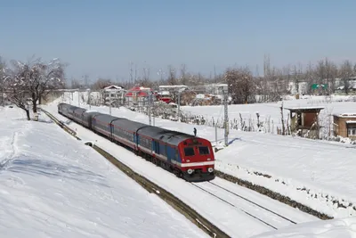 railway minister unveils kashmir’s stunning train ride through snowy mountains