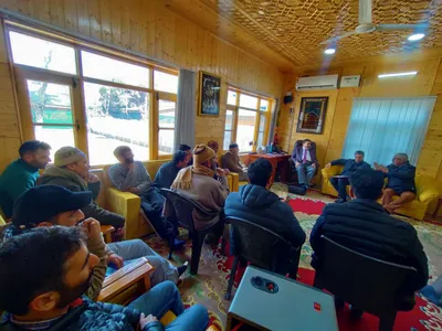 altaf bukhari presides over meeting
