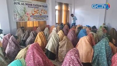 80 couples tie knot in mass marriage event in bemina srinagar