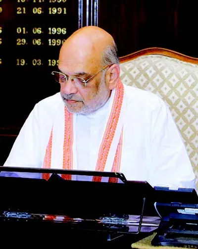 amit shah reviews j k security situation